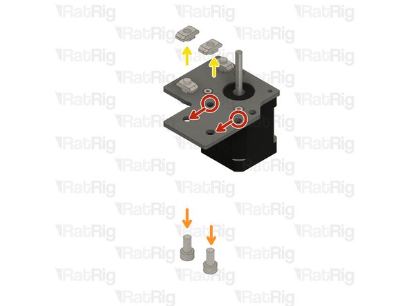 Refer to the side of the assembly which has the M5 holes