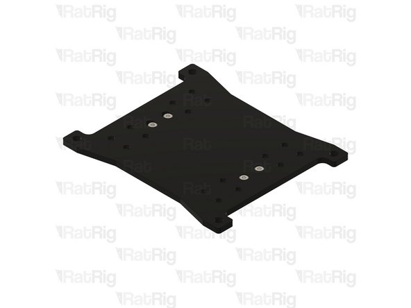 Ensure that the Y gantry plate is not mistaken for the X gantry plate. The X gantry plate features M3 threaded holes along its edges, whereas the Y gantry plate does not.