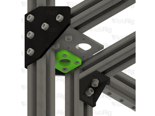 Install the right motor_plate assembly to the V-Core 3.1 frame as shown
