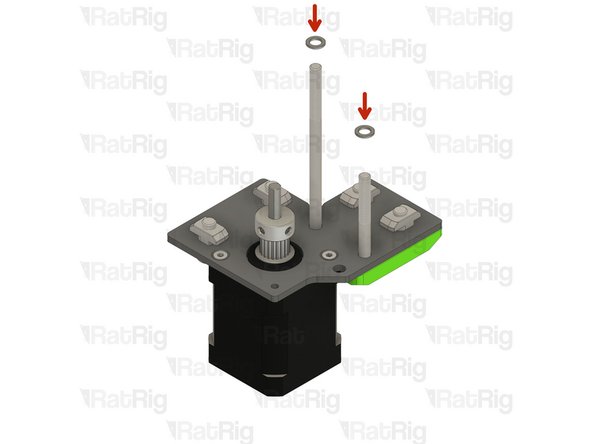 Install the following components in the order shown in the image: