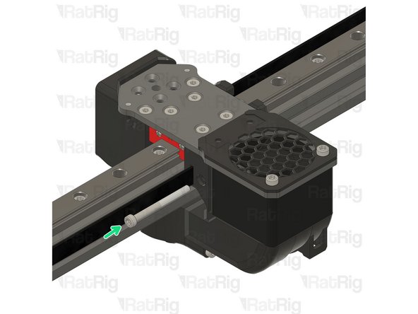 Leave 10-20mm of the belt tip extending out to allow for easy manipulation during assembly.