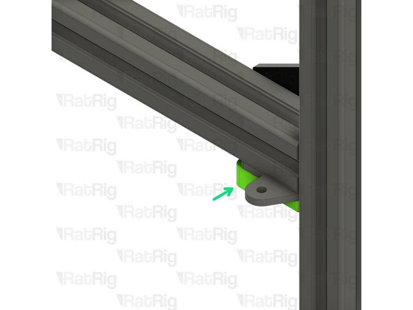Tighten the two M6x12 screws to secure the CoreXY idler assembly to the V-Core 3 frame