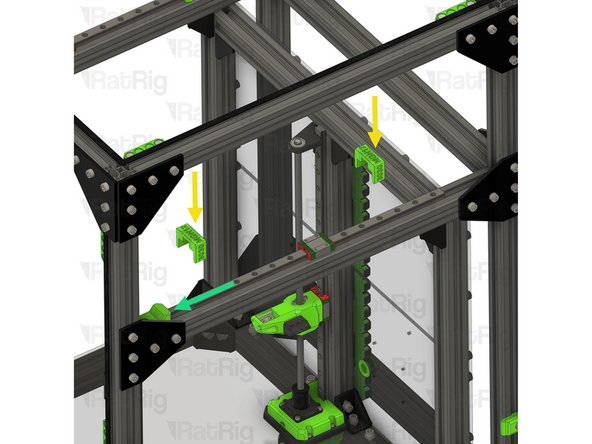 Sit the linear rail on top of the 3030, making sure all T-nuts drop into the extrusion slot
