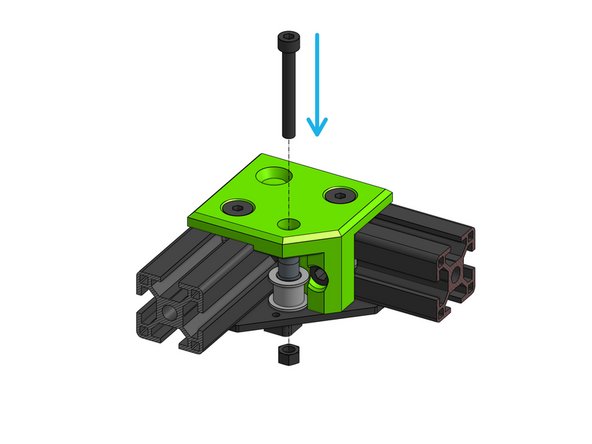 Thread the bearing stack onto the Cap Head Screw M5x40