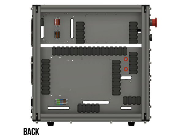 Install the component using the designated holes