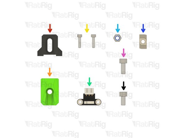 1x y_max_endstop_slider_3.1 Printed Part