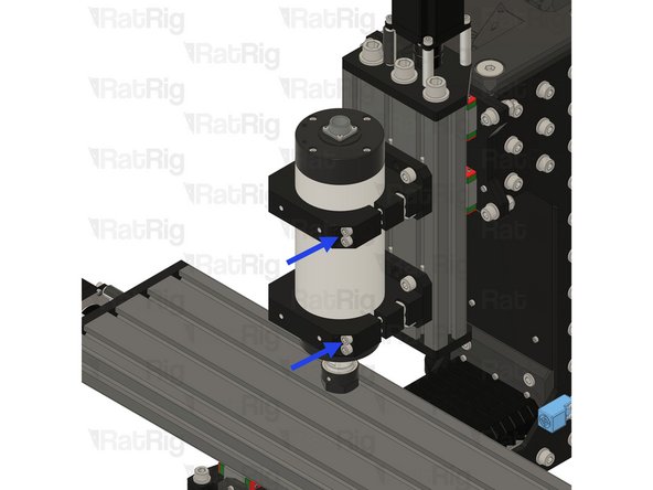 Take your time to align the two spindle mounts, ensuring the spindle is correctly clamped.