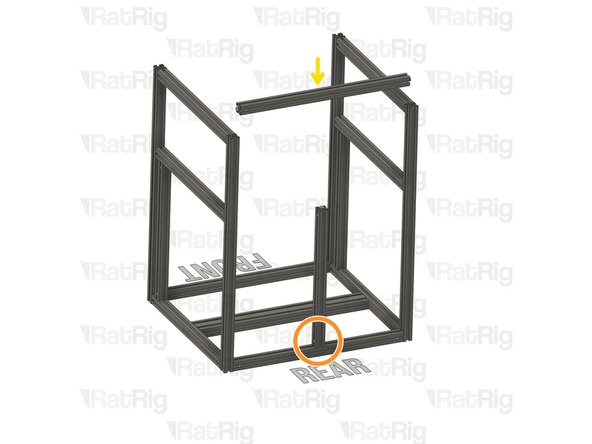 Align the T-nut pin with the bottom extrusion slot