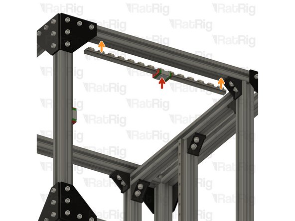 Installation of the Y-axis rails may be easier if you place the V-Core 3 frame upside down