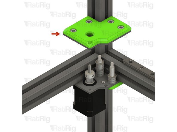 Right top stepper motor assembly from Step 15