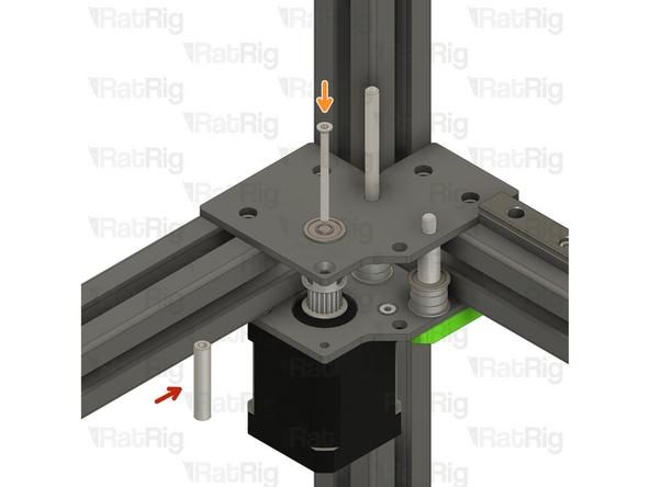 Insert the Aluminium Spacer 3x6x30mm between the top and bottom plates