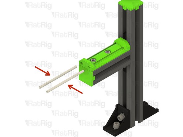 Two optional 84mm lengths of PTFE / bowden tube can be installed into the spool holder to allow for even smoother movement of the spool.