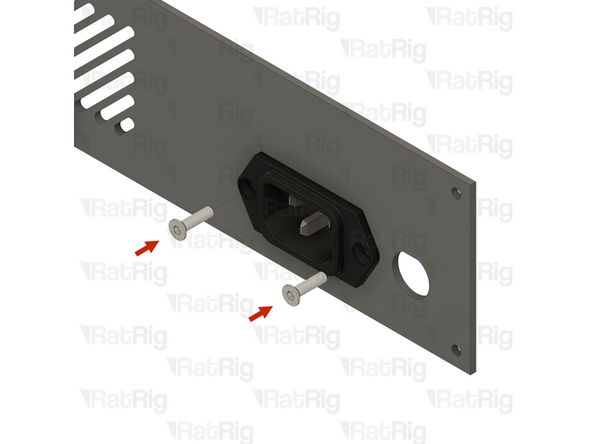 2x M3x12 Countersink Screw