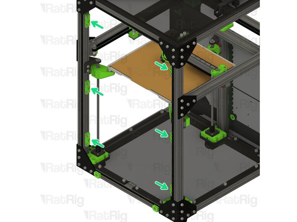 Position each magnet mount assembly as shown