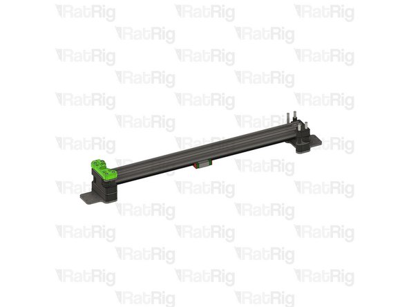 Install the following components onto the marked screw, in the order shown in the image: