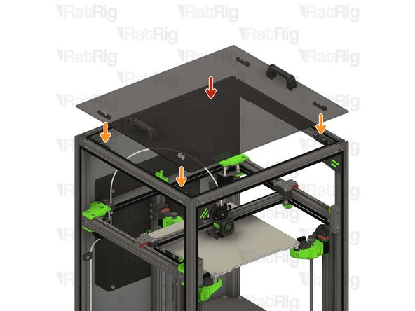 Top panel assembly from Step 10