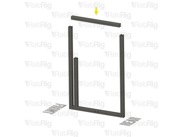 Align the Quick Connector T-Nut Pin with the bottom extrusion slot and insert it