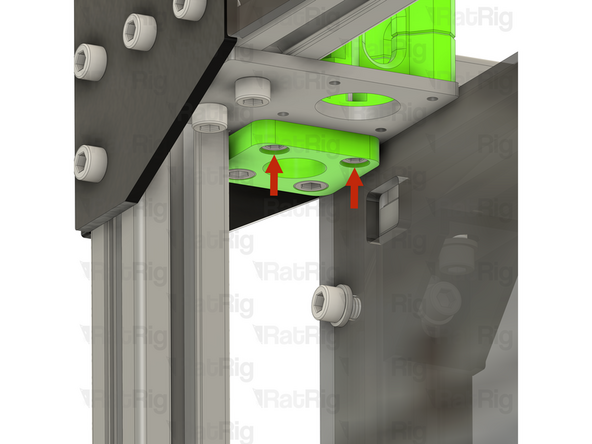 Remove the two marked M5x40 Cap Head Screws