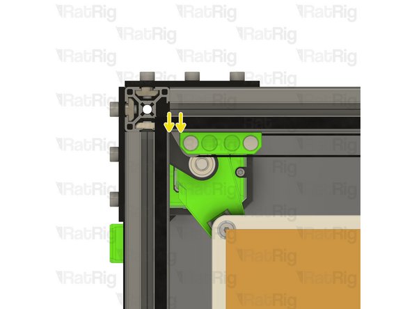 Position each magnet mount assembly as shown
