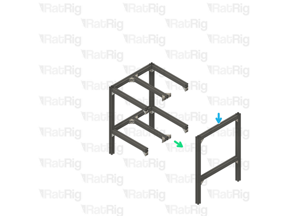 4x Side frame extrusion from Step 9
