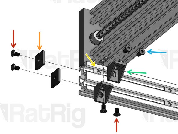 Repeat this step 4 times, on each corner of your base frame.
