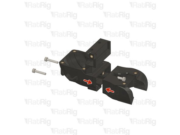 Join the two assemblies together, ensuring they are flush.