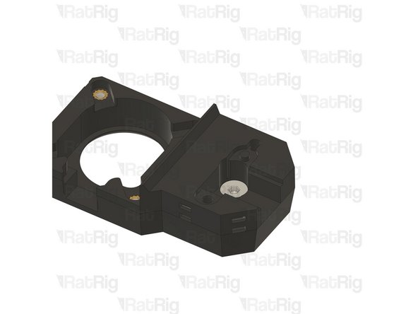 Fasten the M4x8 Countersink Screw into the threads inside the actuator button shaft as shown