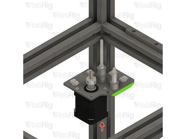 Make sure the plate is fully seated against the 3030 extrusion before the next step.