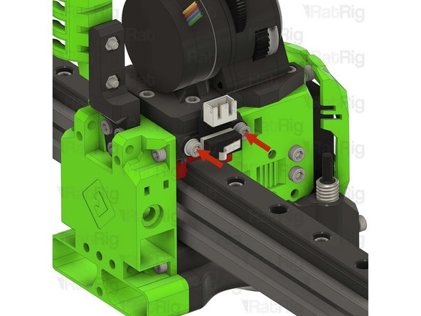 Remove the two marked M3x8 Cap Head Screws
