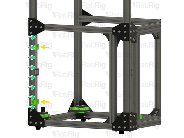 Insert the linear rail into the 3030 extrusion