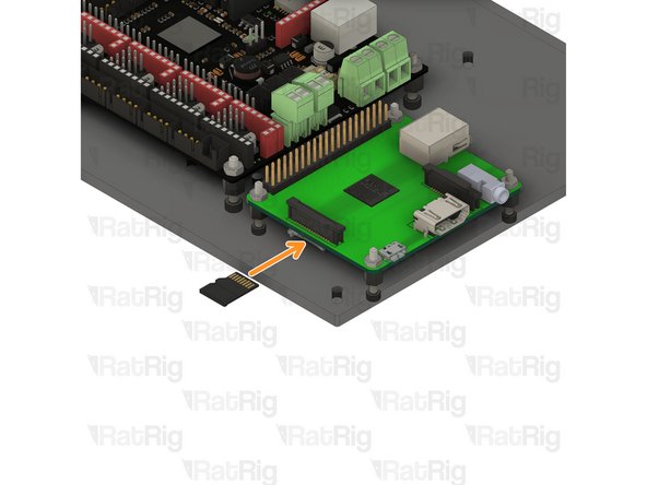 Follow the Raspberry Pi Installation and WIFI sections on the RatOS website before continuing