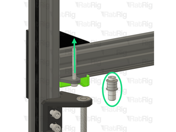 Remove the upper idler plate