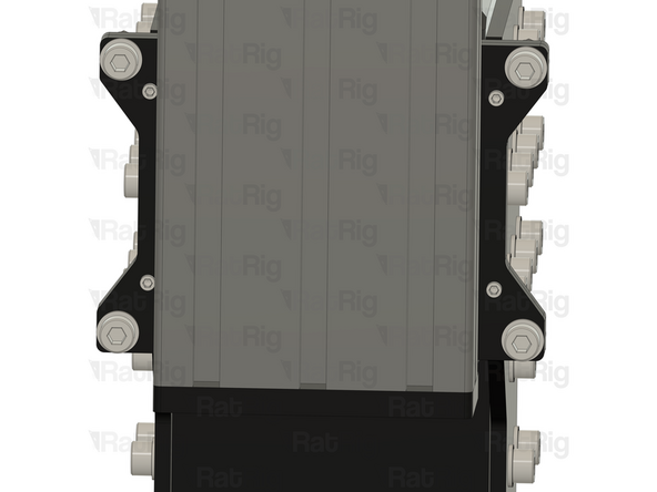 Lightly thread the set screws into the designated holes. Once they reach the rear Z plate, stop tightening.