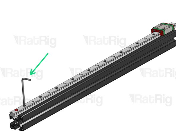 2020 Extrusion with MGN12 rail - 4mm each side of the rail