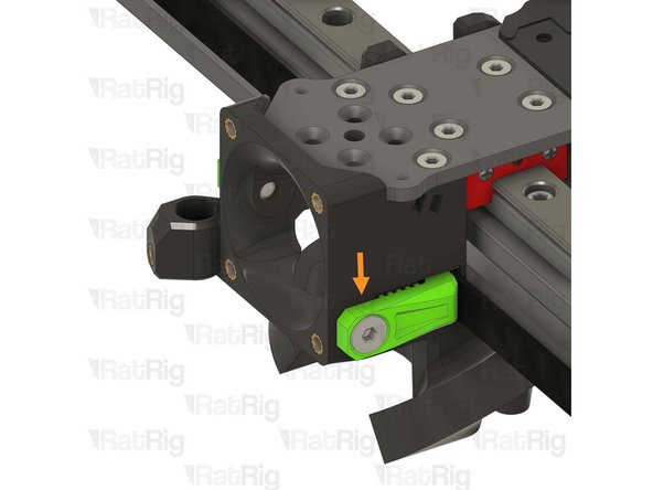 Make sure the notch on the belt clamp remains fully seated on the exposed screw section