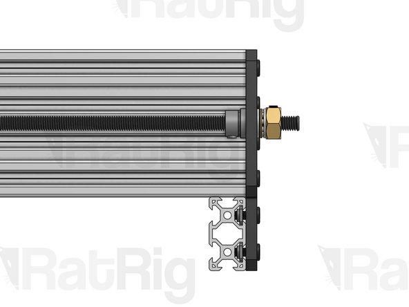 Tensioner Nut. For now, screw it in just a tiny bit, so it holds its position.