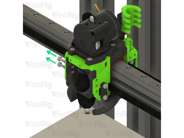Remove the 4010 Axial Fan from the assembly, it will be re-used on the Rat Rig Toolhead V1.0