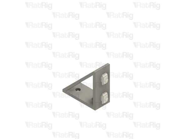 Insert an M6x12 Cap Head Screw into each of the two holes on one side of the bracket as shown