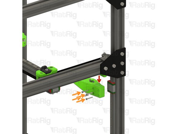 Front left bed arm assembly