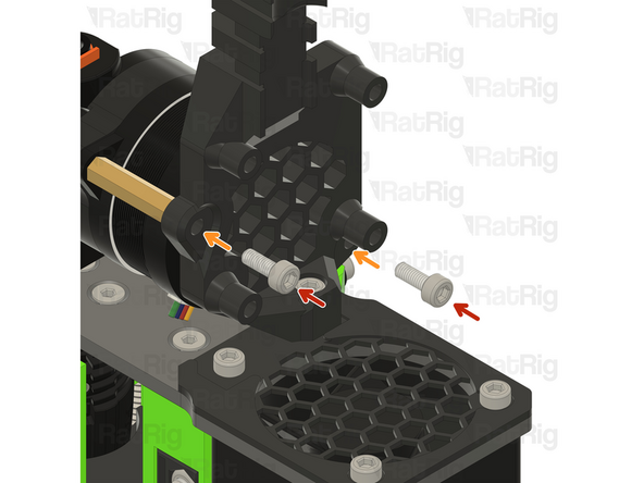 2x M3x8 Cap Head Screw