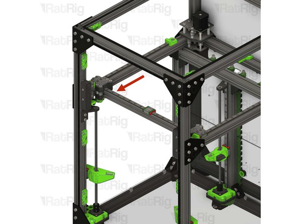 If the gantry feels hard to push, you can loosen the M3x8 Cap Head Screws installed on the previous steps a quarter of a turn