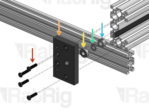 If you're building a Lead CNC 1250x750, your End Mounts are different. Skip to step 6.