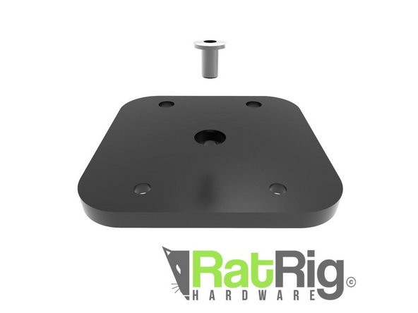 Grab your main slider carriage plate, and the 1/4&quot; camera screw.