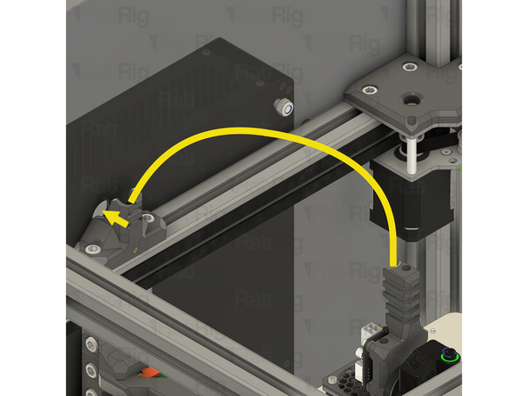Connect the JST connector on the white wire, to the marked connector on the toolboard
