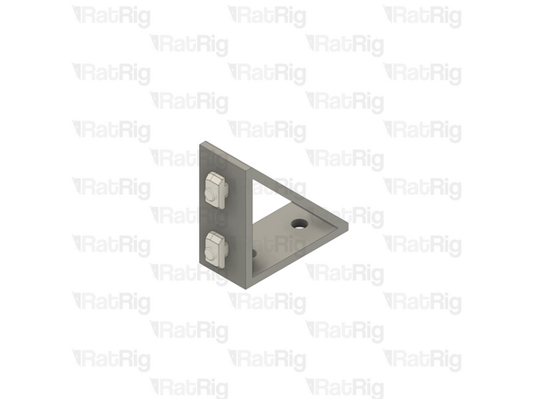 Insert an M6x12 Cap Head Screw into each of the two holes on one side of the bracket as shown