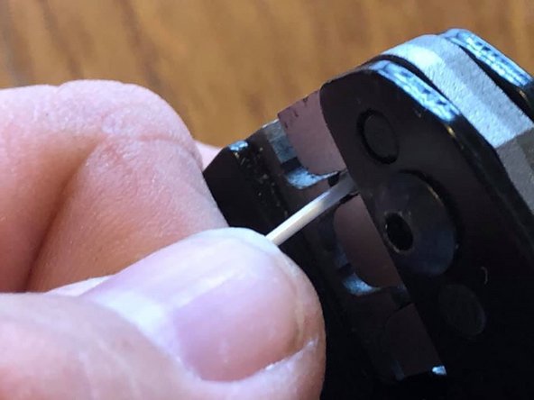 Push in gently, press wrench