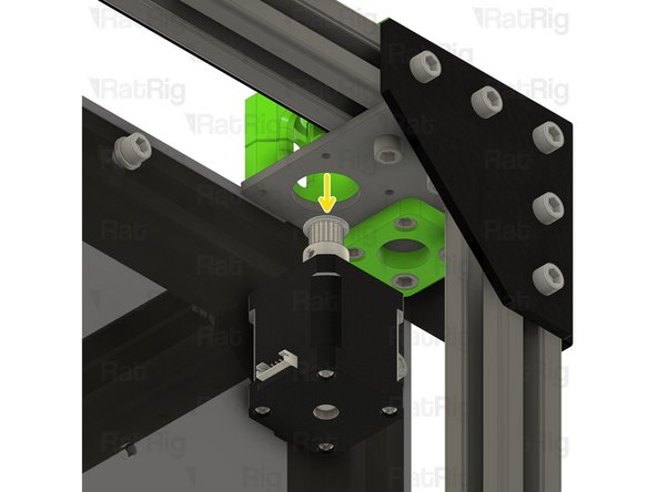 Support the NEMA17 stepper motor whilst removing the M3x35 screws