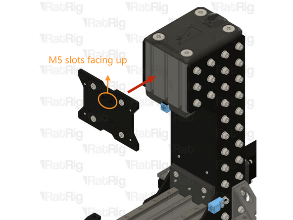 Place the Z plate on the Z tower as shown.