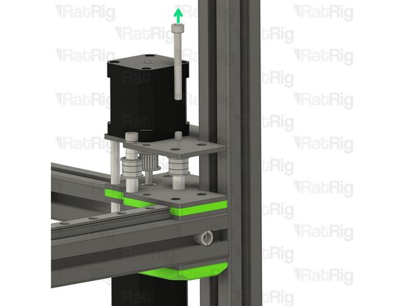 While allowing the M5x85 Screw to push the M5x45 Screw out.