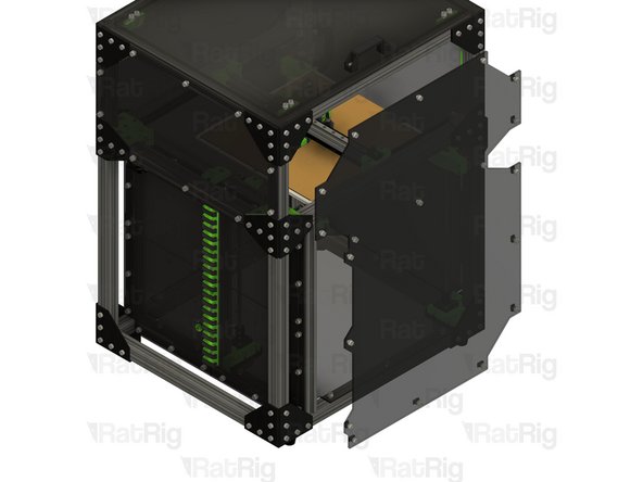 Left enclosure panel from Step 14